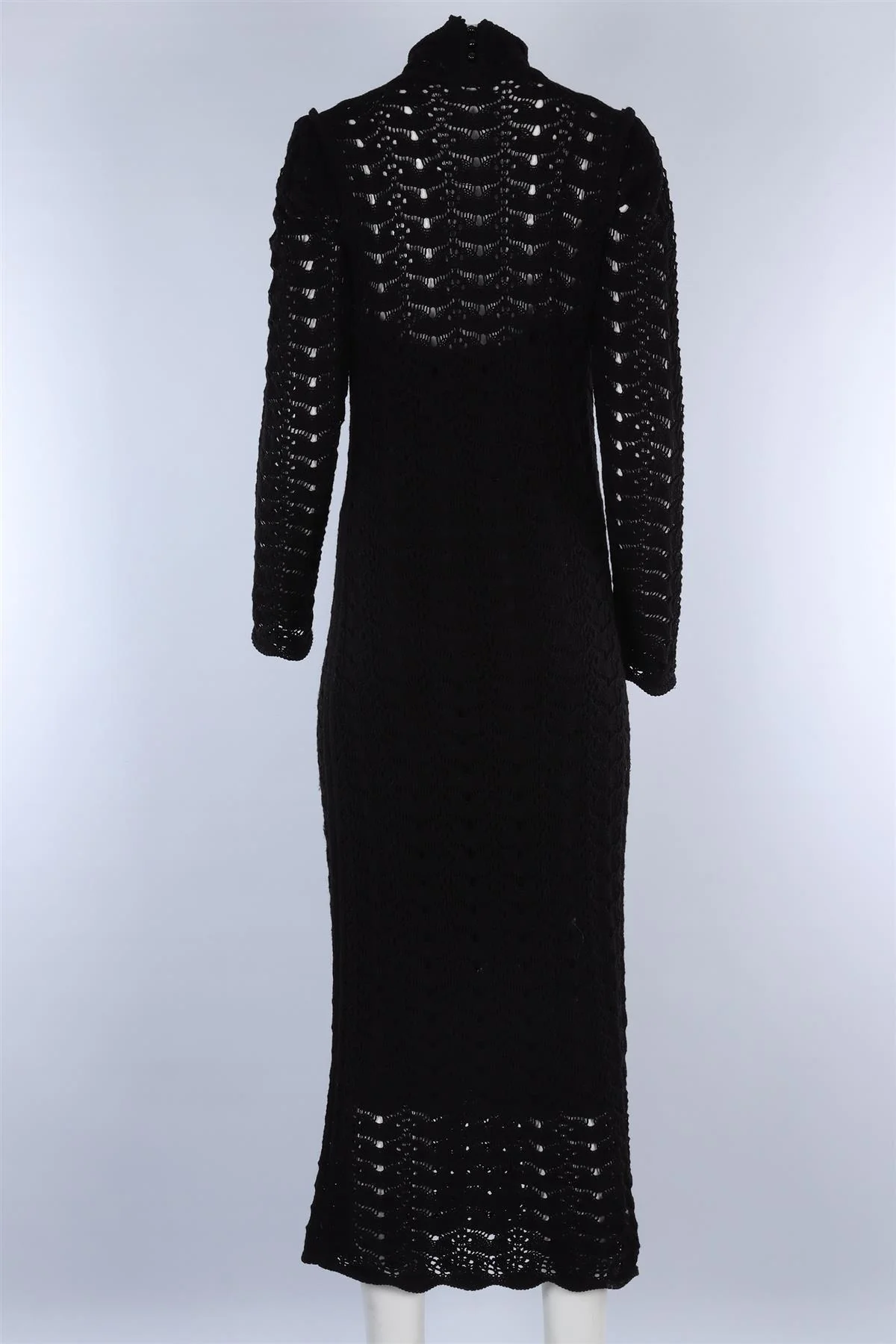 ZIMMERMANN BLACK CROCHET MAXI DRESS UK 14 - Image 4