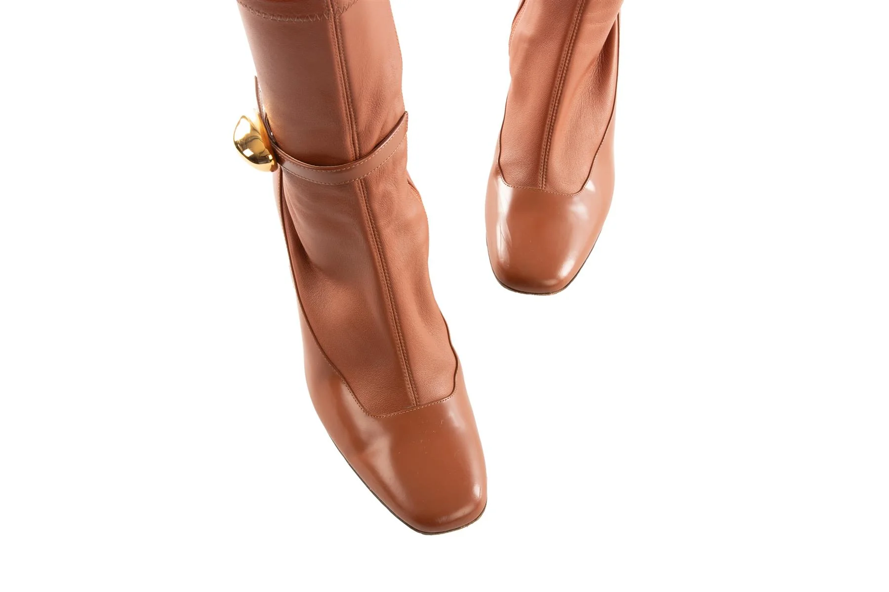 ZIMMERMANN BROWN LEATHER ANKLE BOOTS EU 39 - Image 4