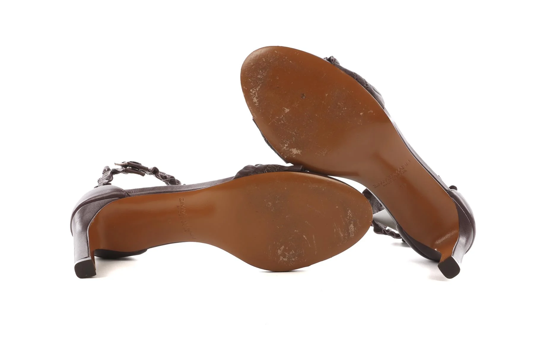 ZIMMERMANN BROWN LEATHER SANDALS EU 39 UK 6 US 9 - Image 6