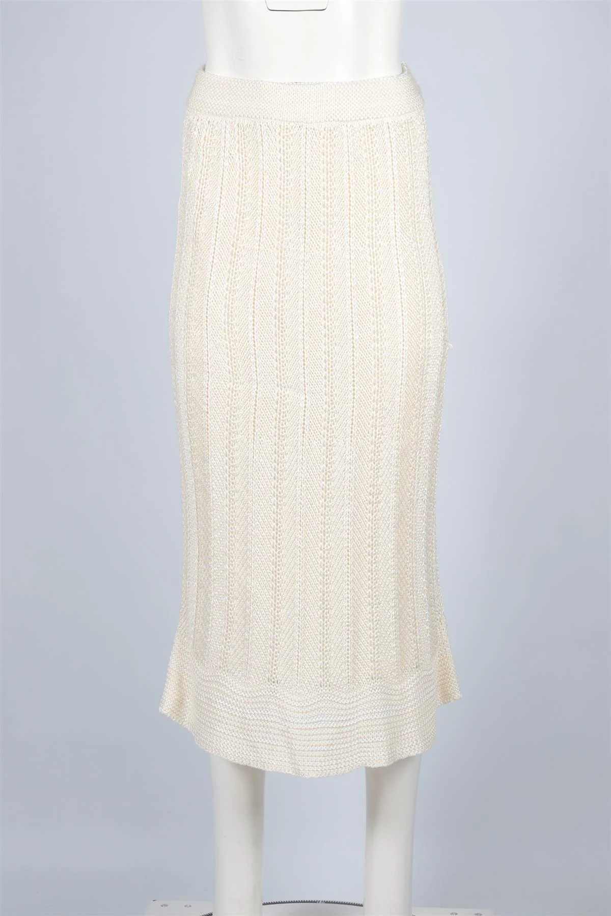 ZIMMERMANN CREAM CROCHET MAXI SKIRT UK 10 - Image 2