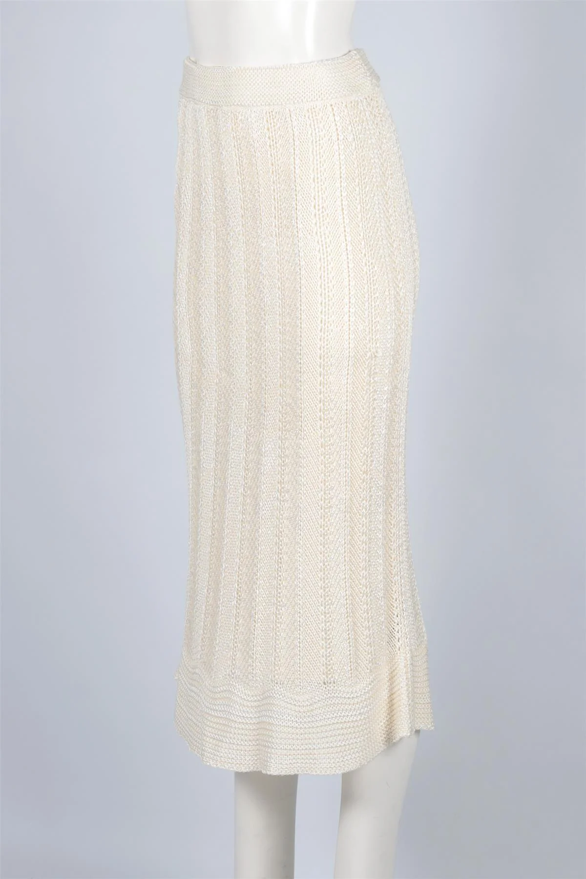 ZIMMERMANN CREAM CROCHET MAXI SKIRT UK 10 - Image 3