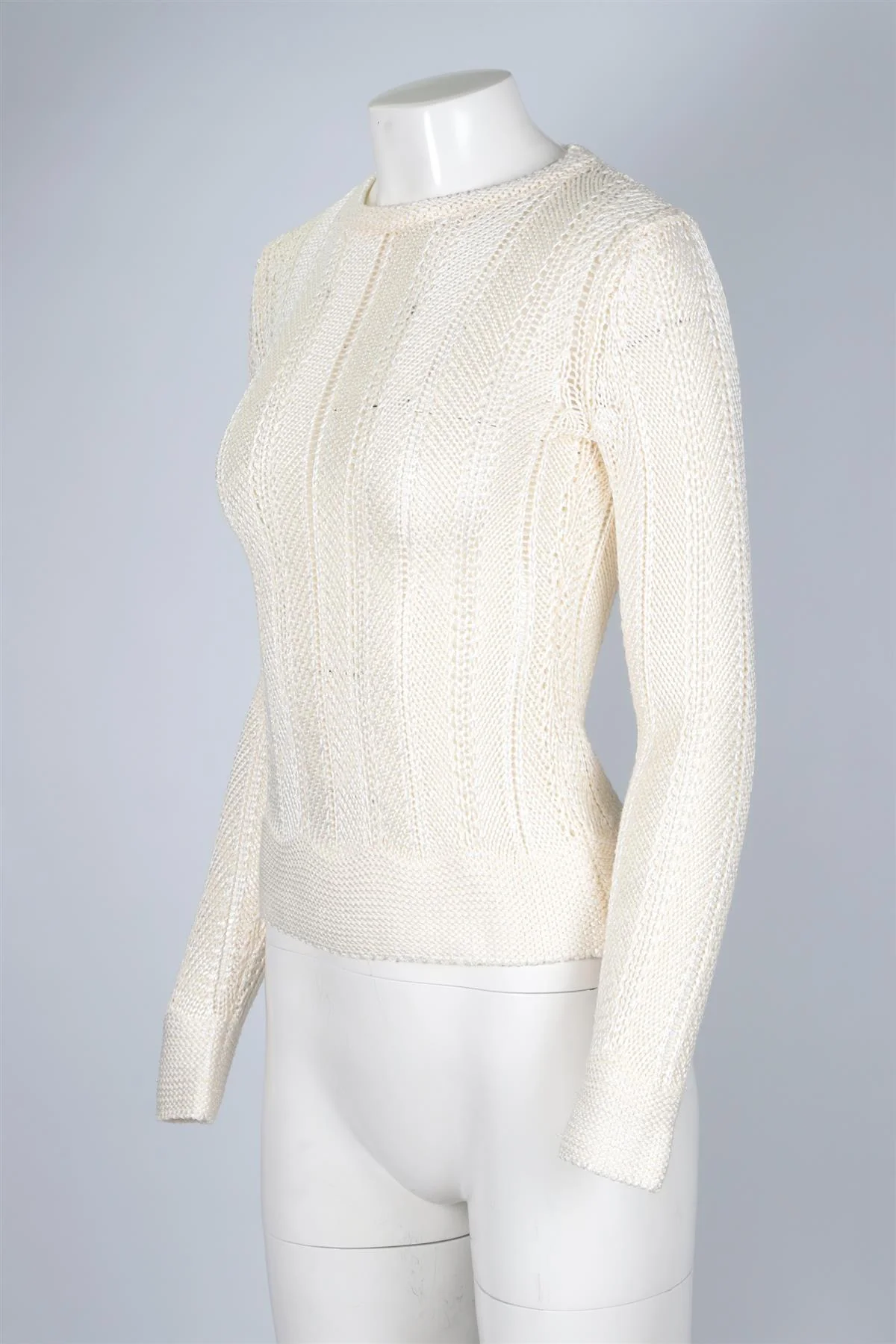 ZIMMERMANN CREAM CROCHET SWEATER UK 10 - Image 3
