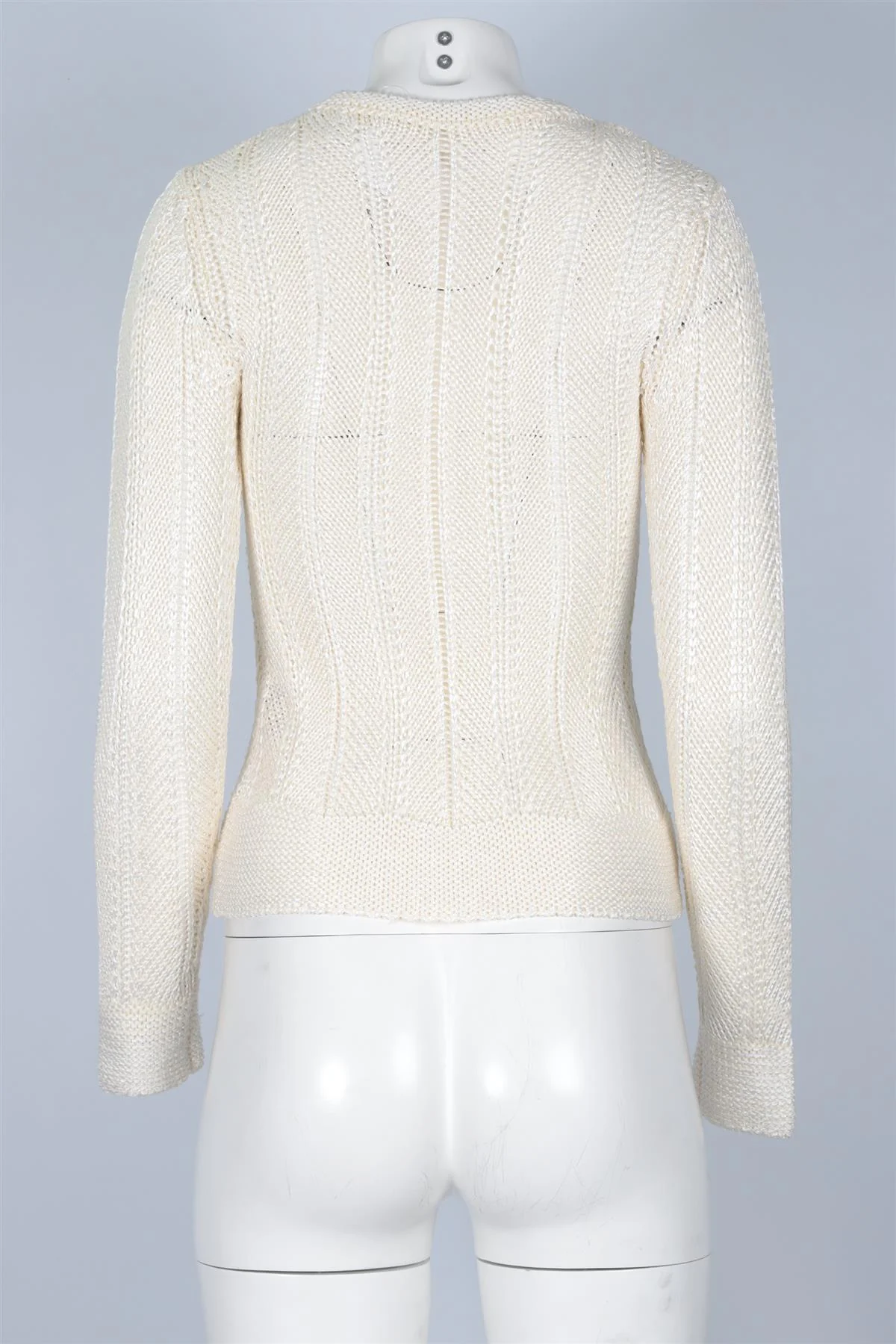 ZIMMERMANN CREAM CROCHET SWEATER UK 10 - Image 4