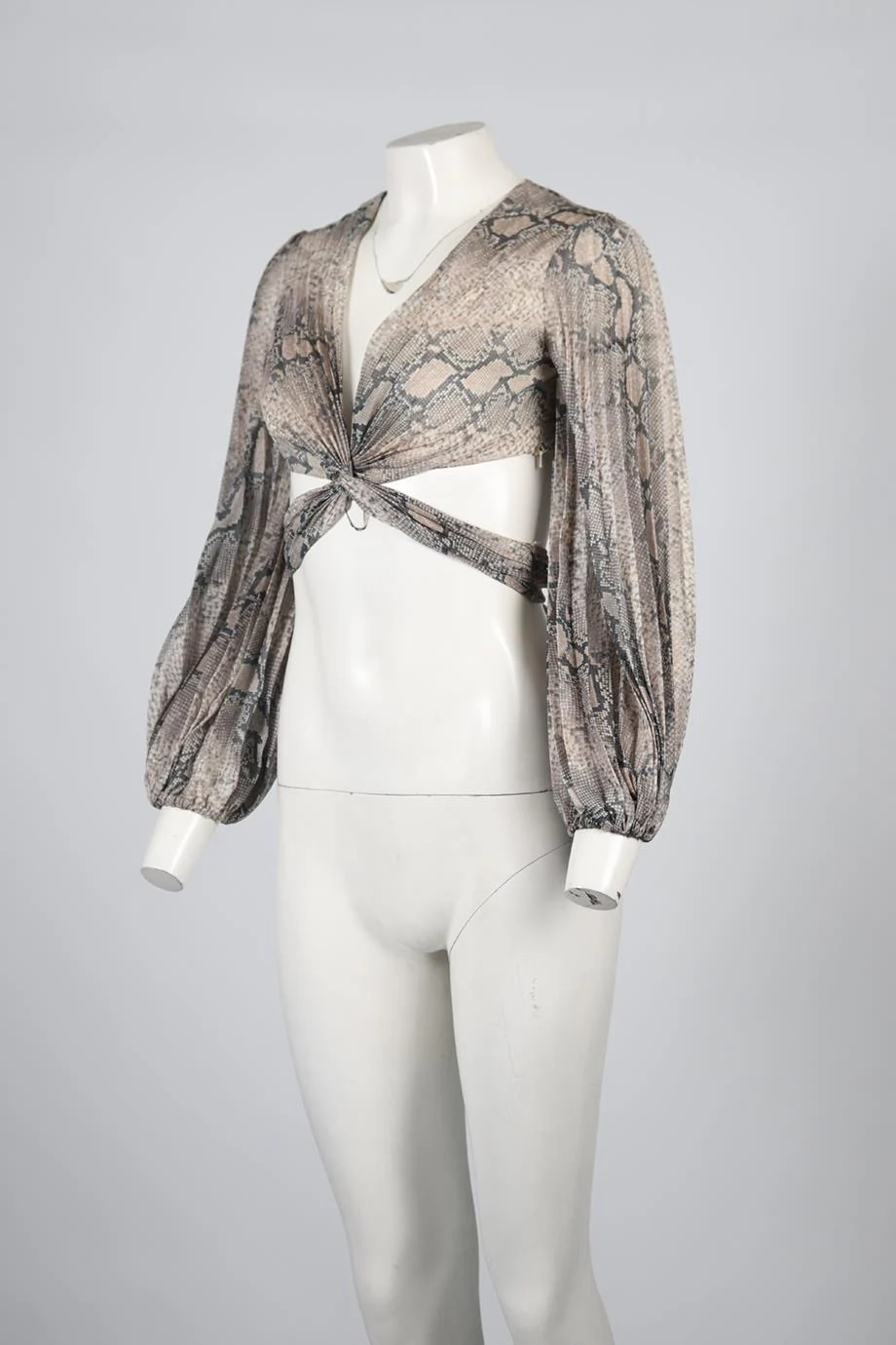 ZIMMERMANN CROPPED COTTON BLEND TOP UK 8 - Image 3