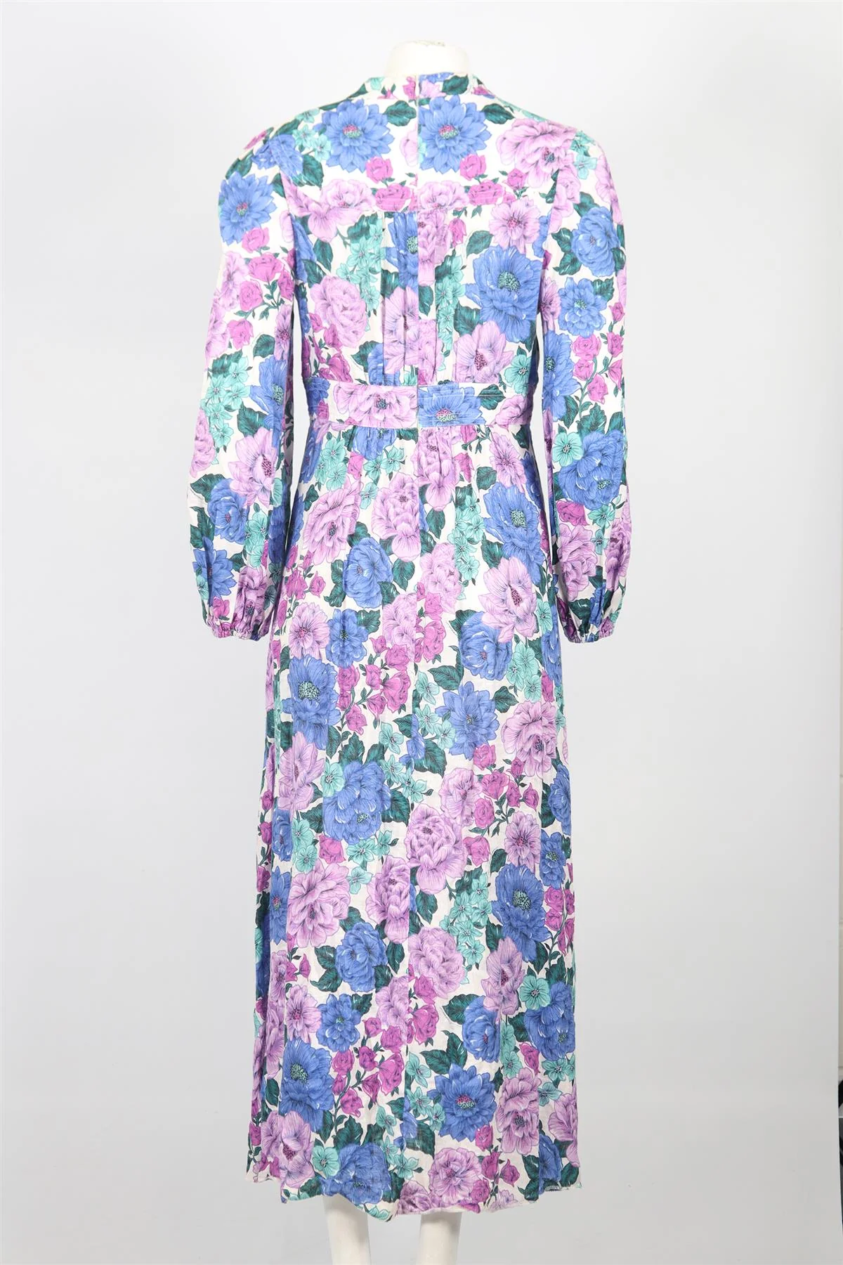 ZIMMERMANN FLORAL PRINT LINEN MAXI DRESS UK 12 - Image 4