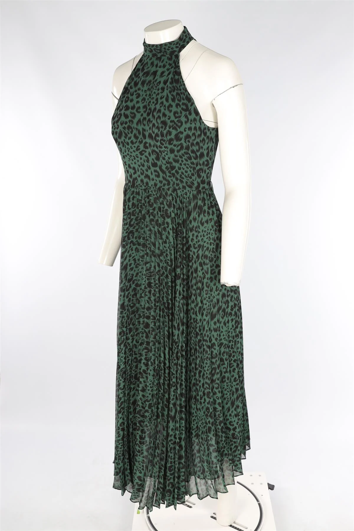 ZIMMERMANN GREEN CHIFFON MAXI DRESS UK 10 - Image 3