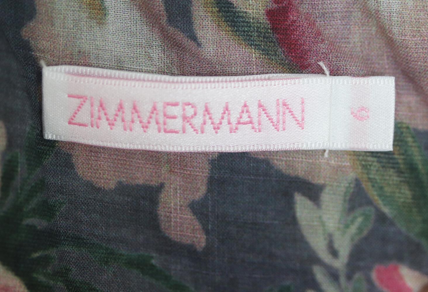 ZIMMERMANN KIDS GIRLS FLORAL COTTON PLAYSUIT 6 YEARS - Image 4