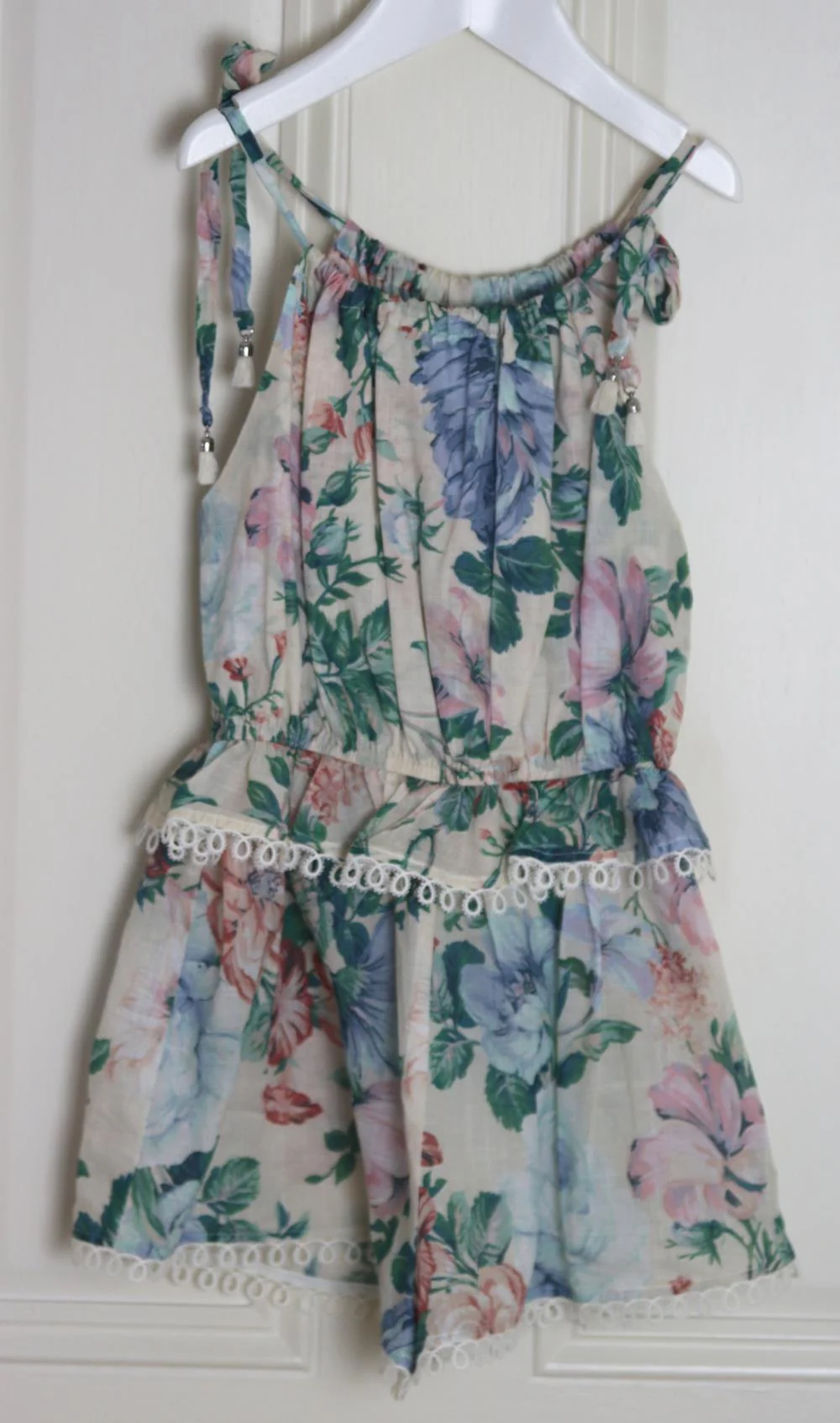 ZIMMERMANN KIDS GIRLS FLORAL COTTON PLAYSUIT 6 YEARS - Image 2