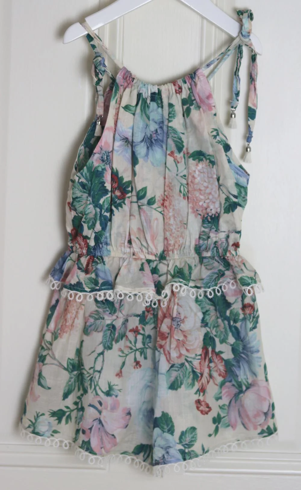 ZIMMERMANN KIDS GIRLS FLORAL COTTON PLAYSUIT 6 YEARS - Image 3