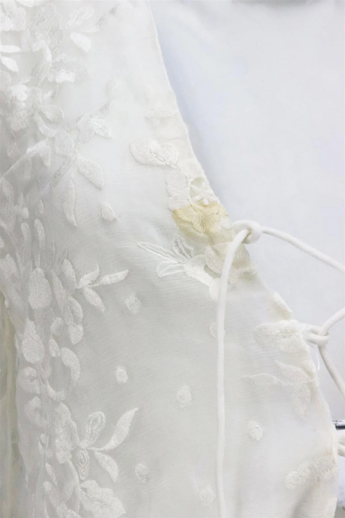 ZIMMERMANN LUCIA LACE UP EMBROIDERED SILK GEORGETTE PLAYSUIT UK 8 - Image 3