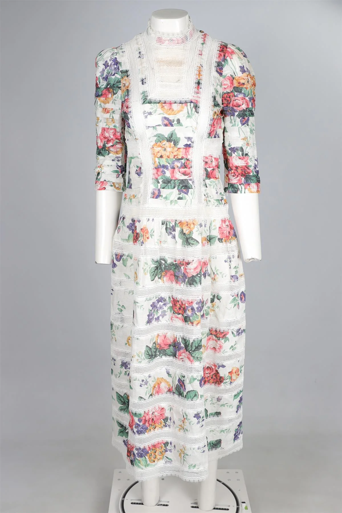 ZIMMERMANN MULTI COTTON MAXI DRESS 1 UK 10 - Image 2