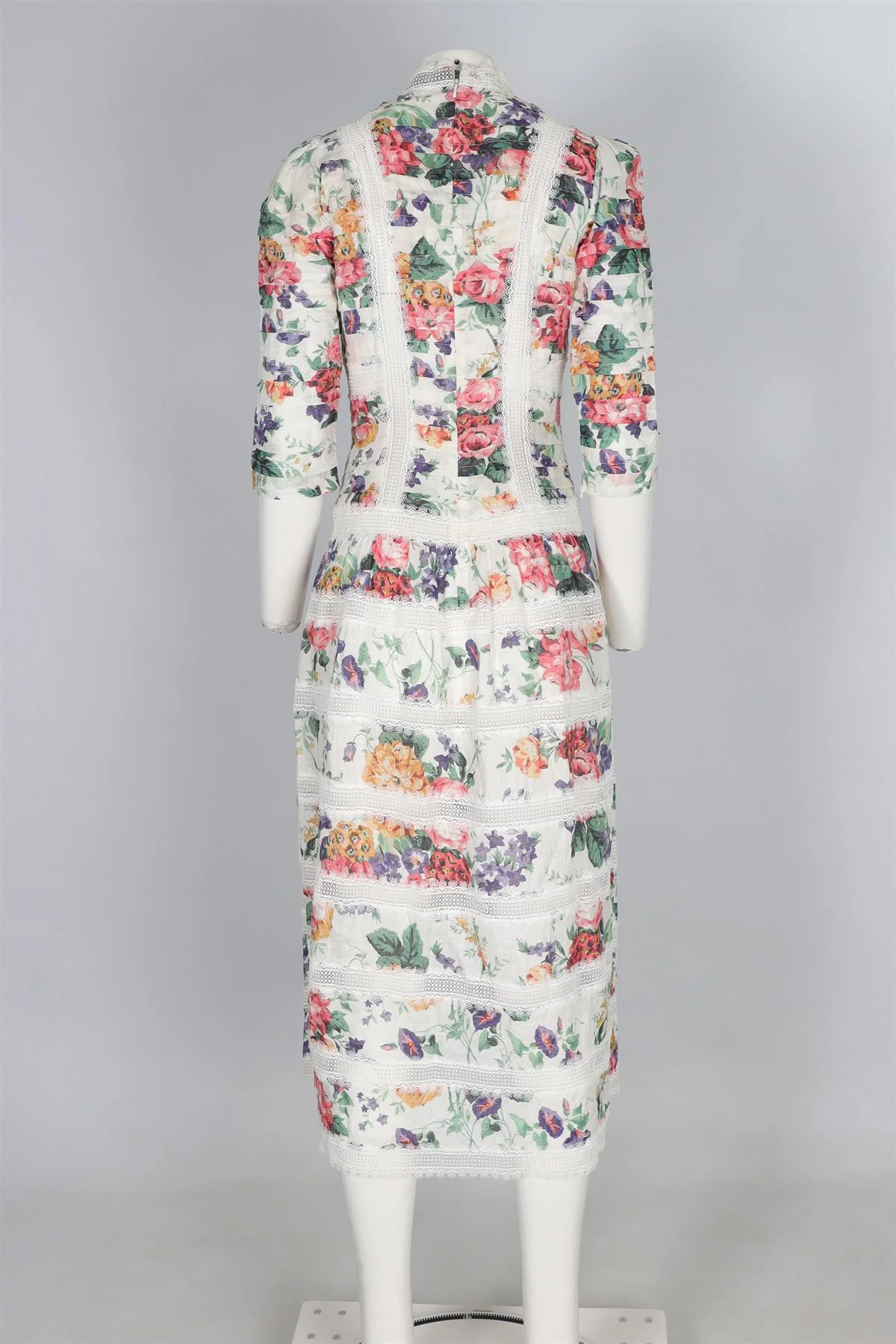 ZIMMERMANN MULTI COTTON MAXI DRESS 1 UK 10 - Image 4