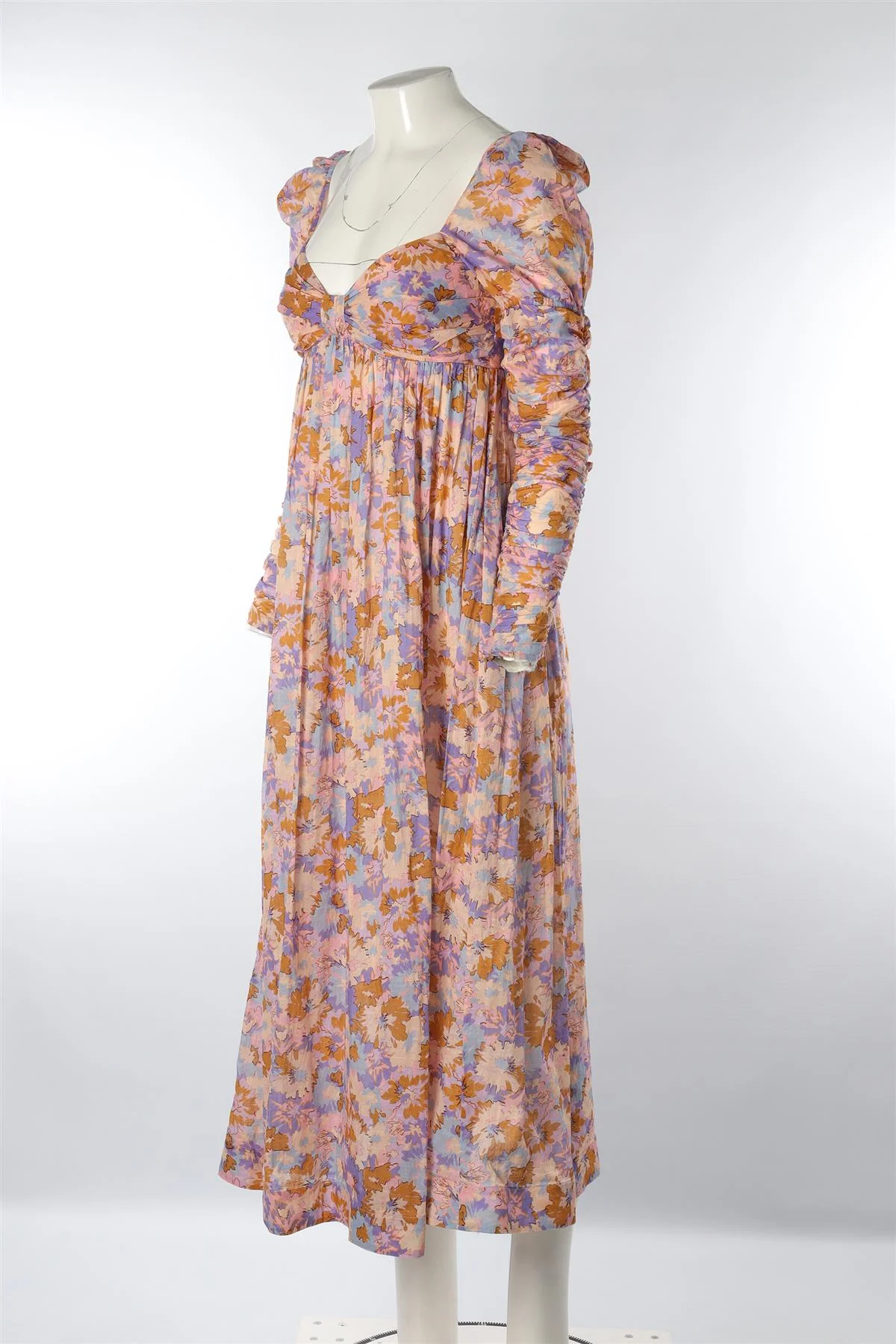 ZIMMERMANN MULTI COTTON MAXI DRESS UK 10 - Image 3