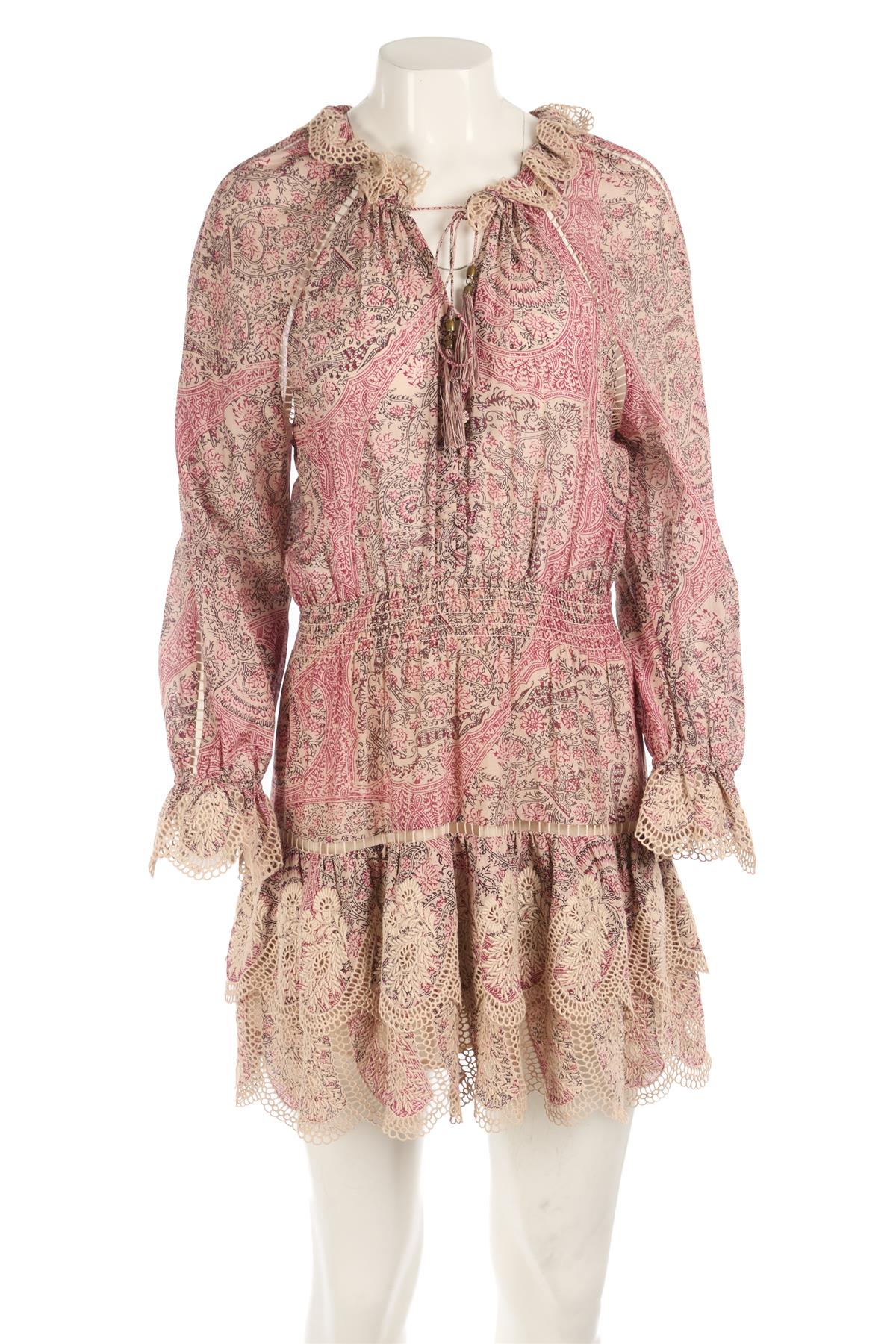 ZIMMERMANN MULTI COTTON MINI DRESS UK 12 - Image 2