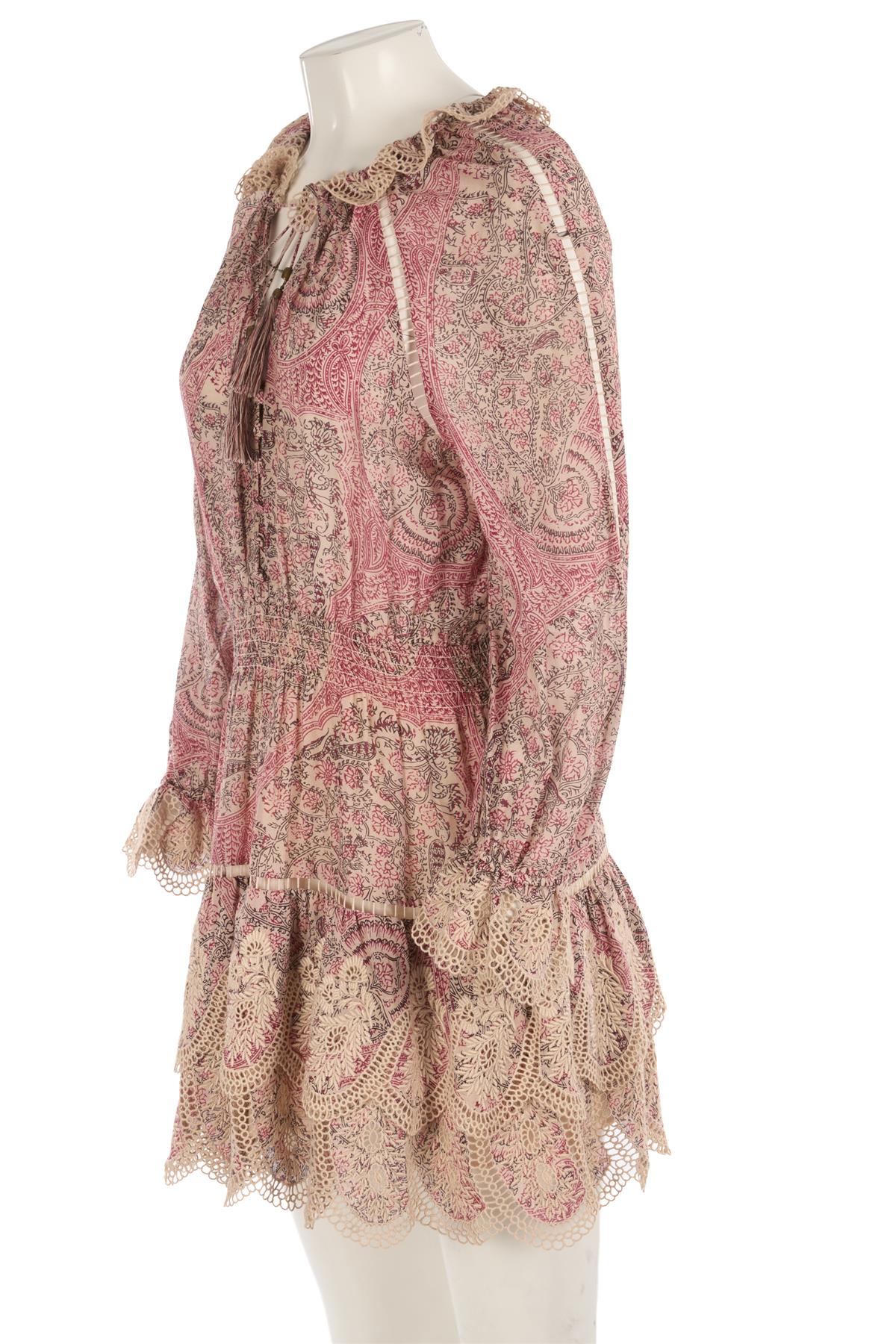 ZIMMERMANN MULTI COTTON MINI DRESS UK 12 - Image 3