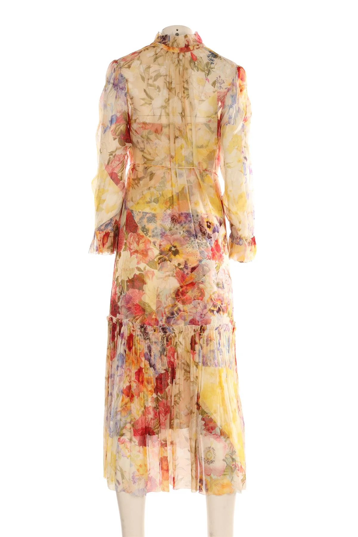 ZIMMERMANN MULTI SILK MAXI DRESS 0 UK 8 - Image 4