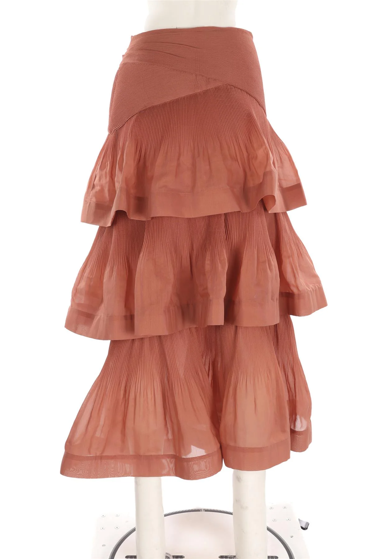 ZIMMERMANN PINK ORGANZA MAXI SKIRT UK 10 - Image 4