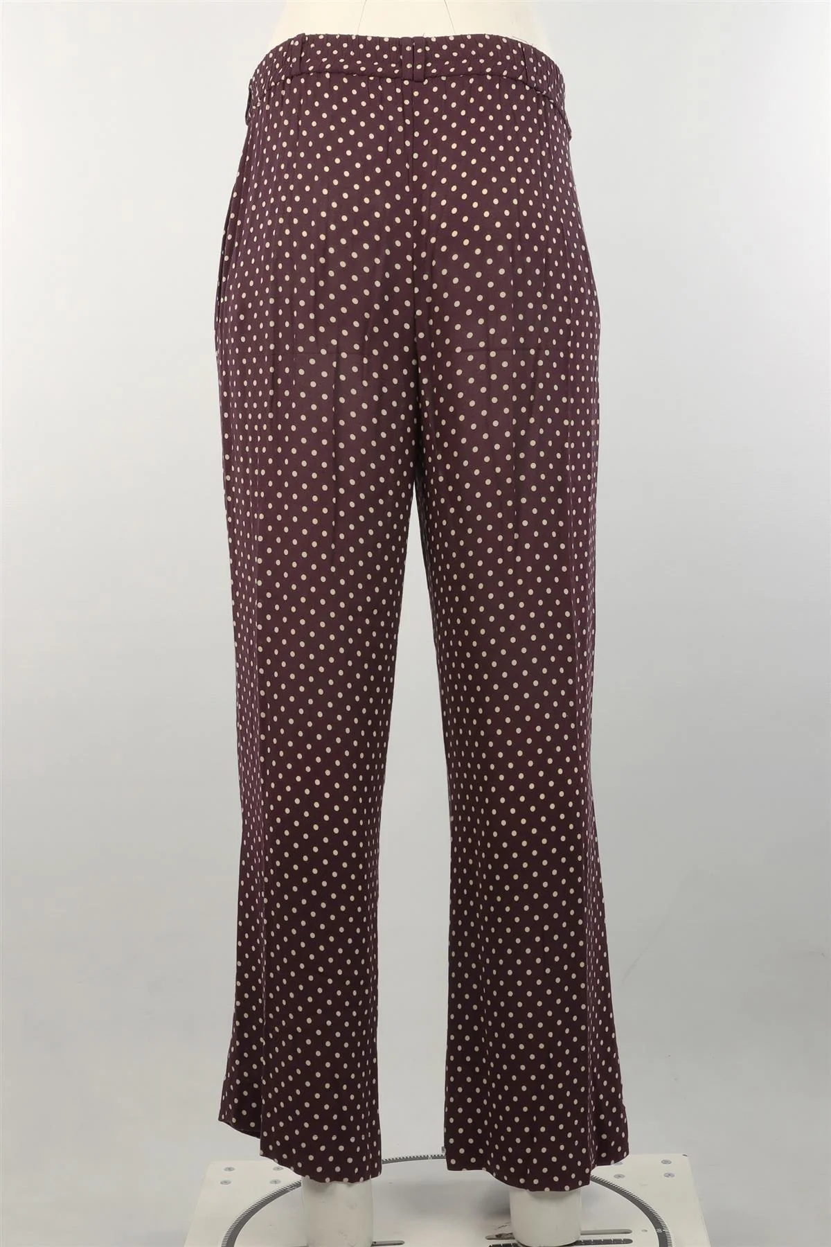 ZIMMERMANN PURPLE CREPE WIDE LEG PANTS UK 8 - Image 4