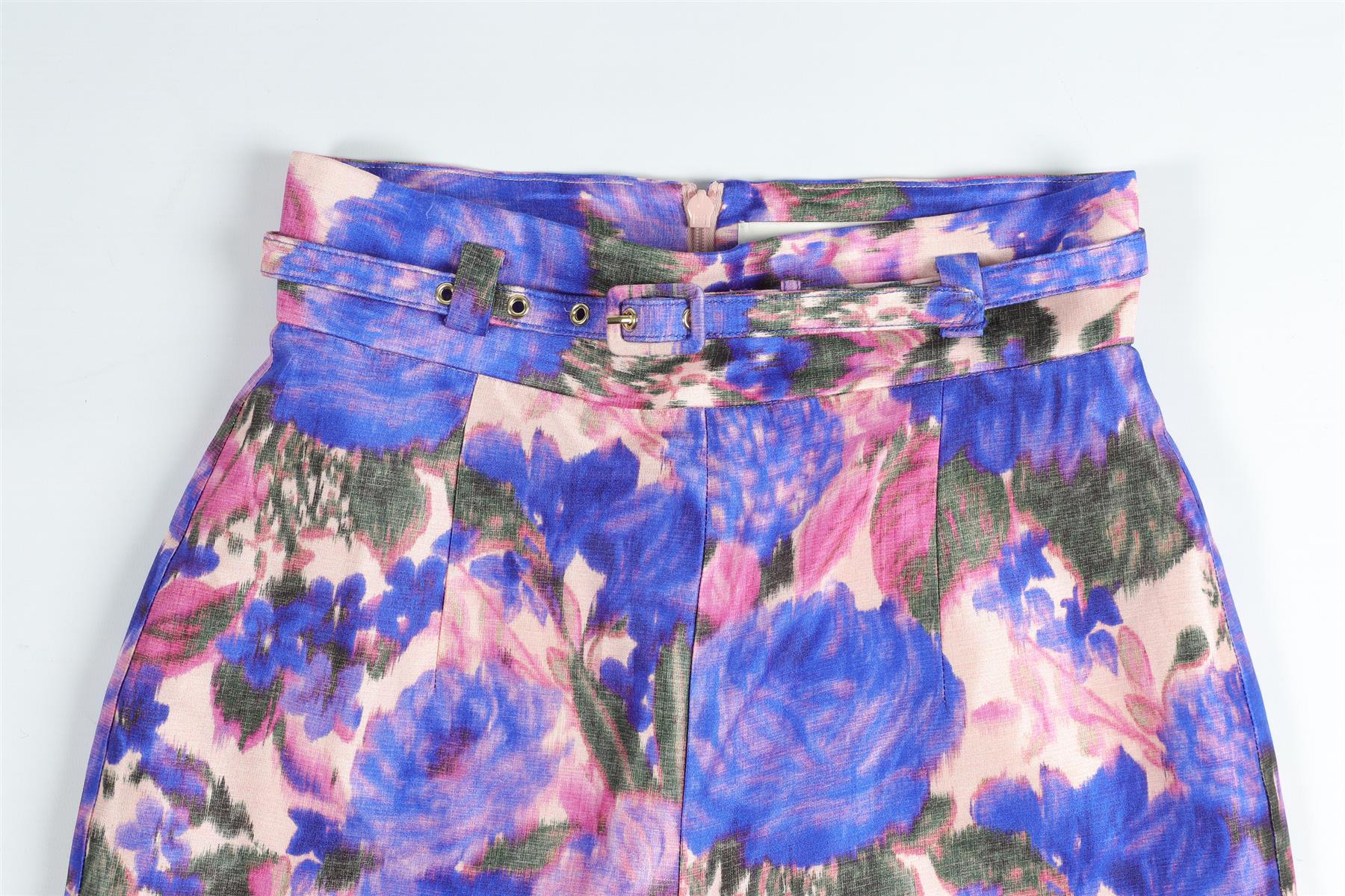 ZIMMERMANN PURPLE SILK CULOTTES UK 6 - Image 3
