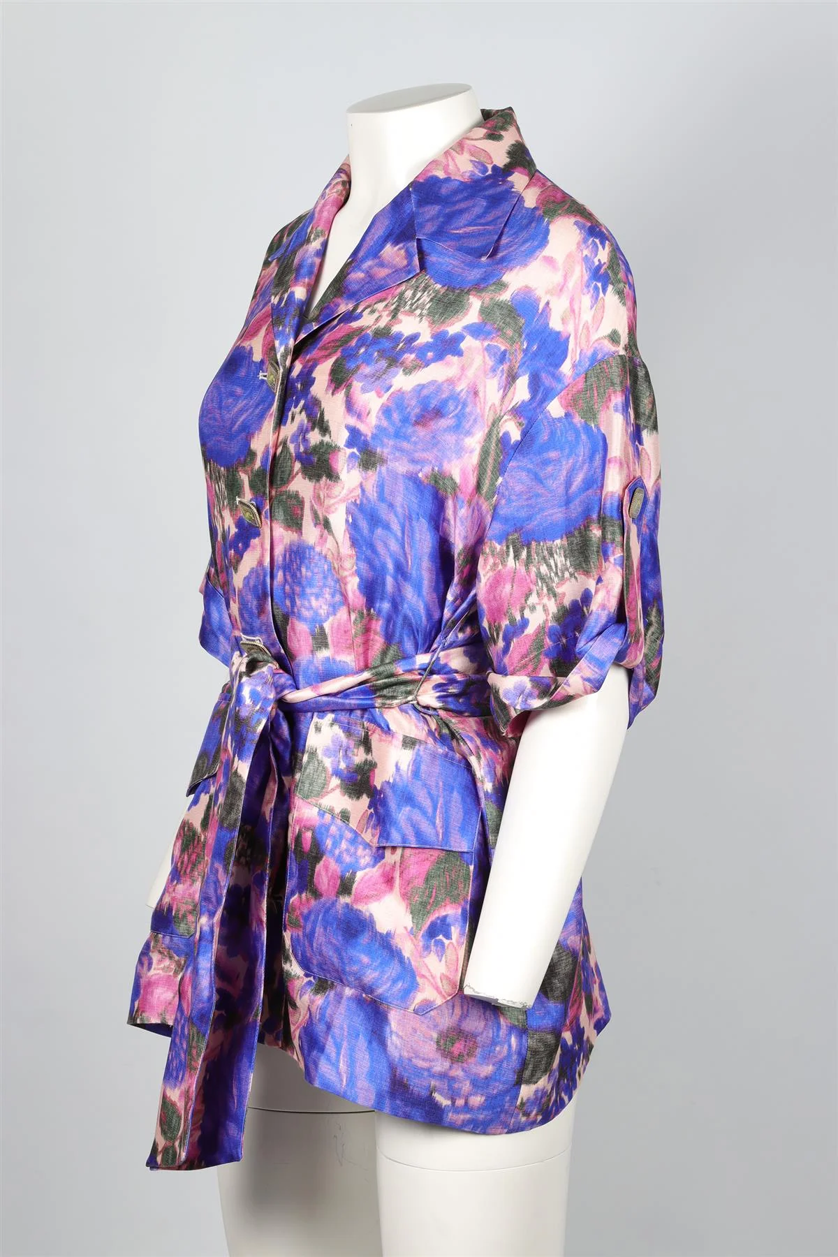 ZIMMERMANN PURPLE SILK SHIRT UK 8 - Image 3