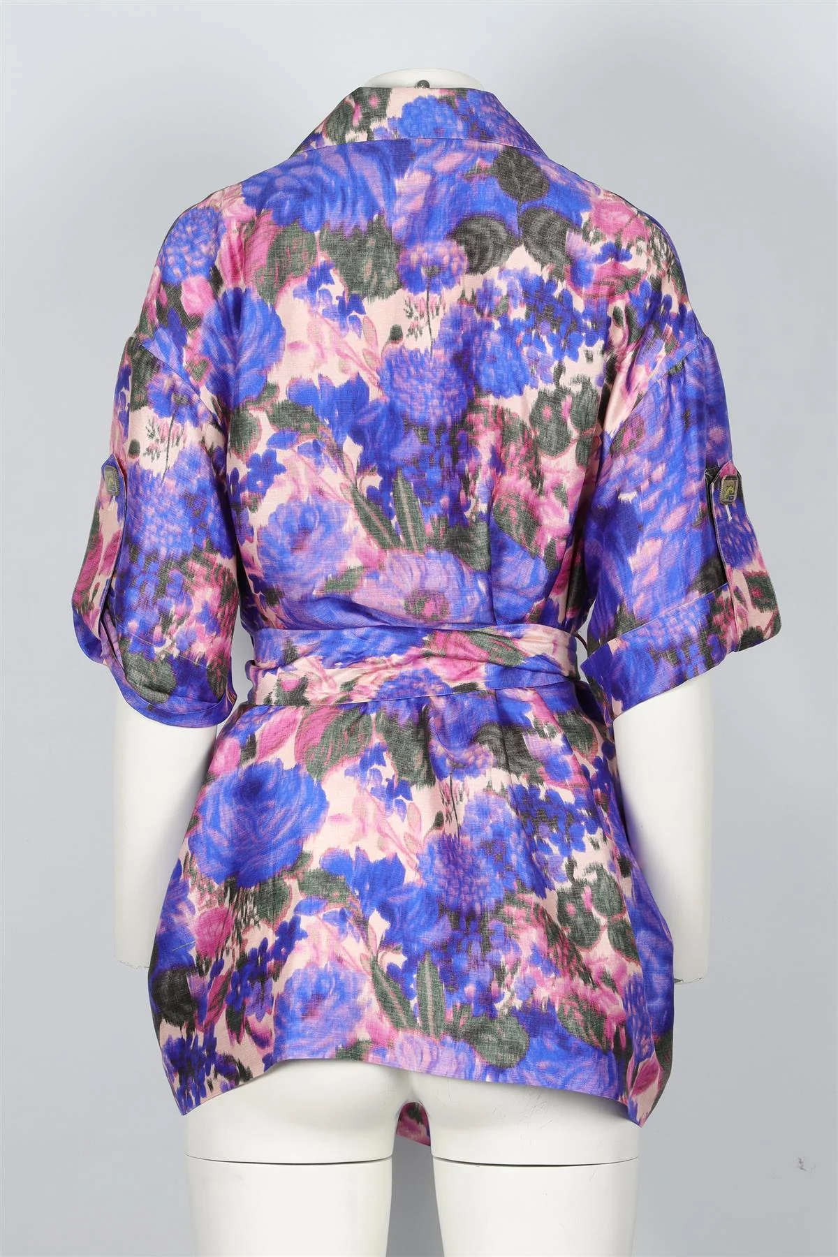 ZIMMERMANN PURPLE SILK SHIRT UK 8 - Image 4