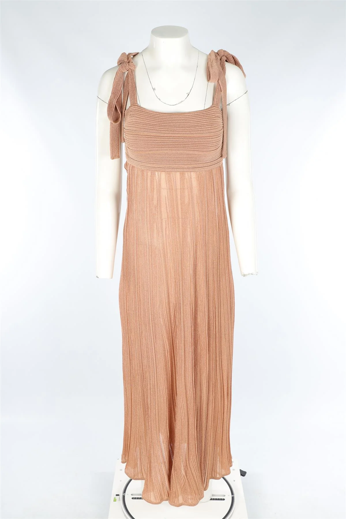 ZIMMERMANN TAN KNIT MAXI DRESS UK 10 - Image 2