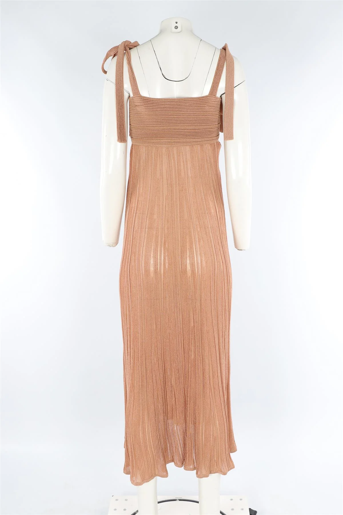 ZIMMERMANN TAN KNIT MAXI DRESS UK 10 - Image 4