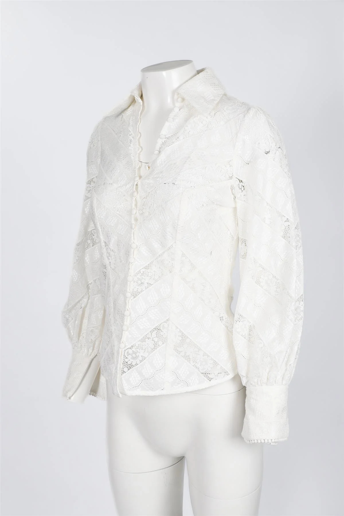 ZIMMERMANN WHITE COTTON SHIRT US 0 UK 4 - Image 3