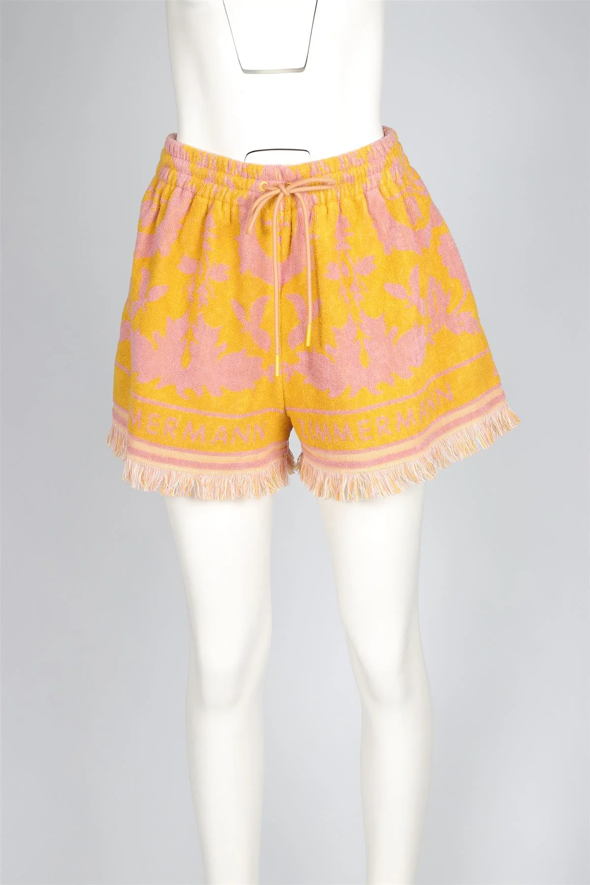 ZIMMERMANN YELLOW COTTON SHORTS UK 14 - Image 2