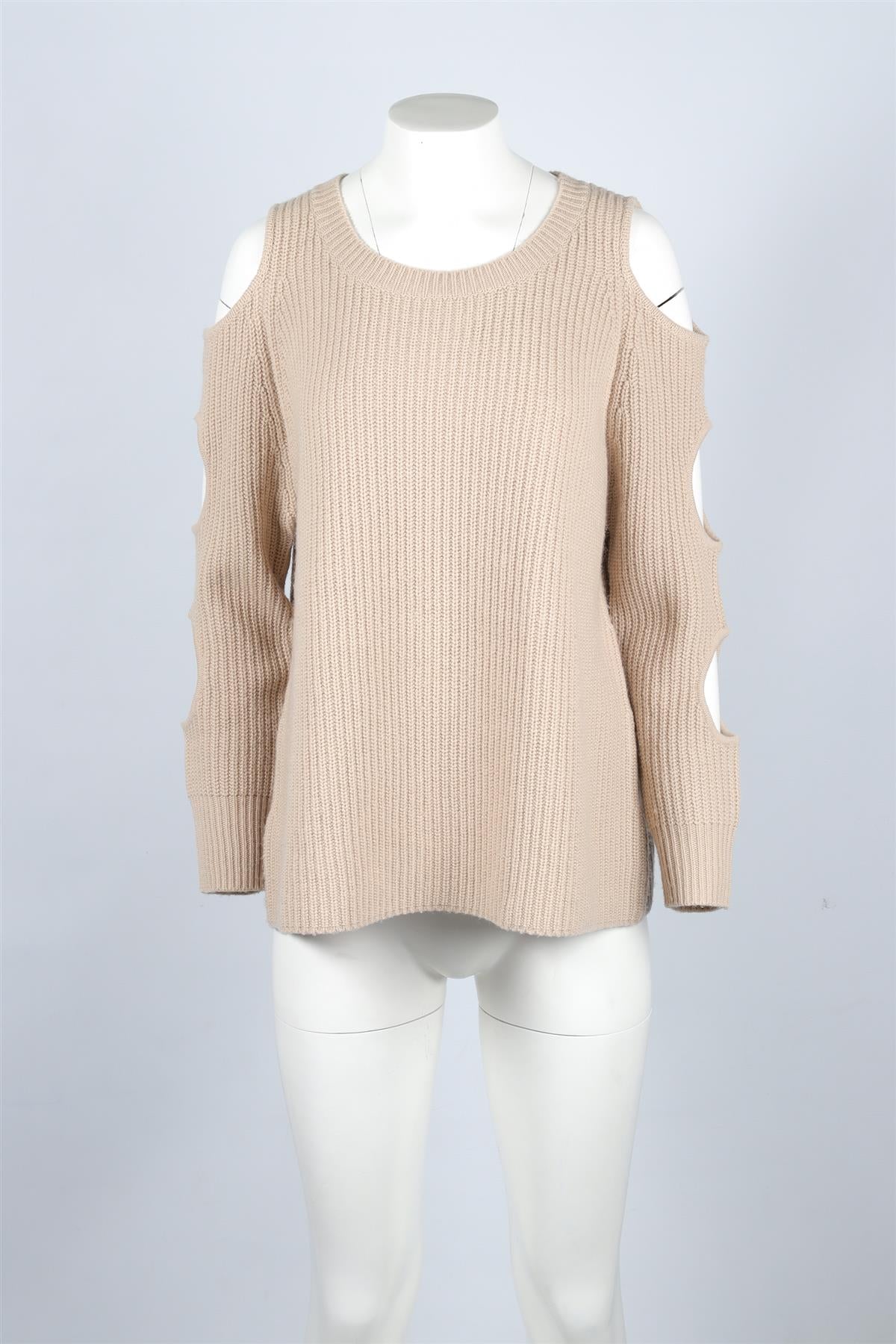 ZOE JORDAN BEIGE CASHMERE SWEATER MEDIUM-LARGE - Image 2