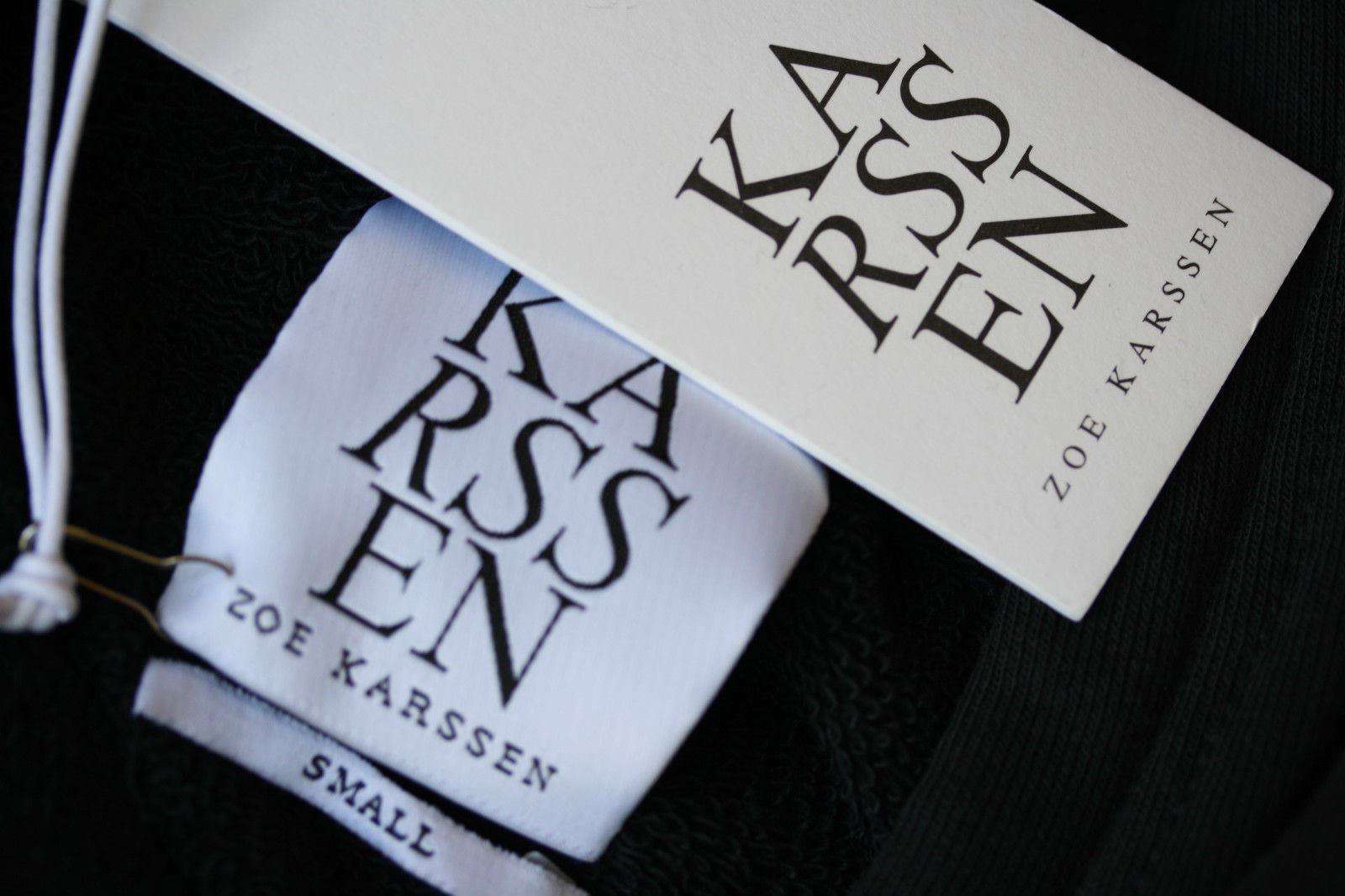 ZOE KARSSEN BASIC BLACK TE HOODIE SMALL - Image 4